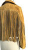 Women's Western Style Cowgirl Suede Leather Jacket With Fringes