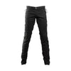 New Men Black Cyber Goth Utility Pants with Side Lace-Up Detailing