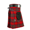 Men's 5 Yard Royal Ste wart Tartan Kilt with Pleats & Straps Scottish Wear