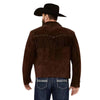 Men’s Brown Suede Leather Jacket With Fringe Western jacket Cowboy Style