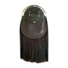 Men's Scottish Horsehair Sporran With  Emblem – Full Dress Kilt Accessory