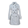 PVC Vinyl Women's Trench Coat Shinny trench long Coat Waterproof Double-Breasted
