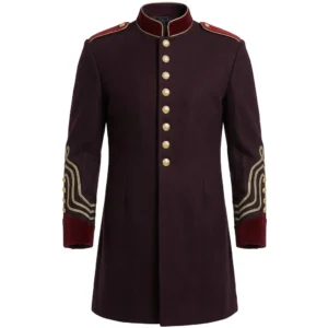 Men Wool Regency Military Frock Coat