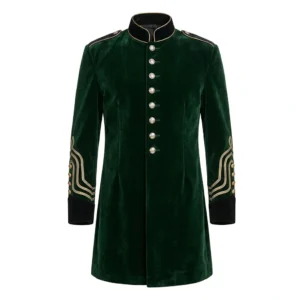 Men’s Gothic Velvet Frock Coat