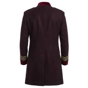 Men Cotton Regency Military Frock Coat