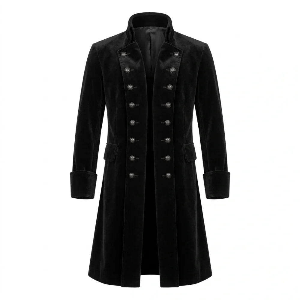 Men Gothic Steampunk Long Coat Men Gothic Steampunk Long Coat