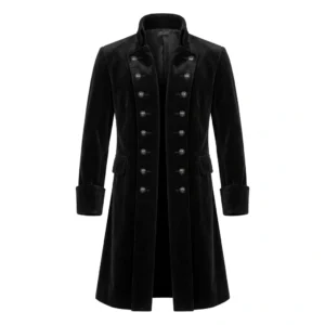 Men Gothic Steampunk Long Coat