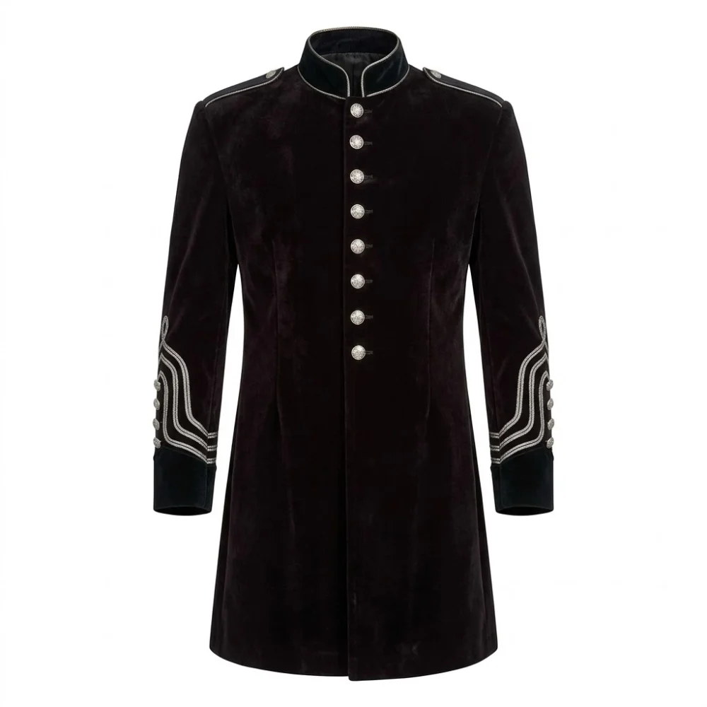 Men’s Gothic Velvet Frock Coat Men’s Gothic Velvet Frock Coat