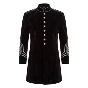 Men’s Gothic Velvet Frock Coat