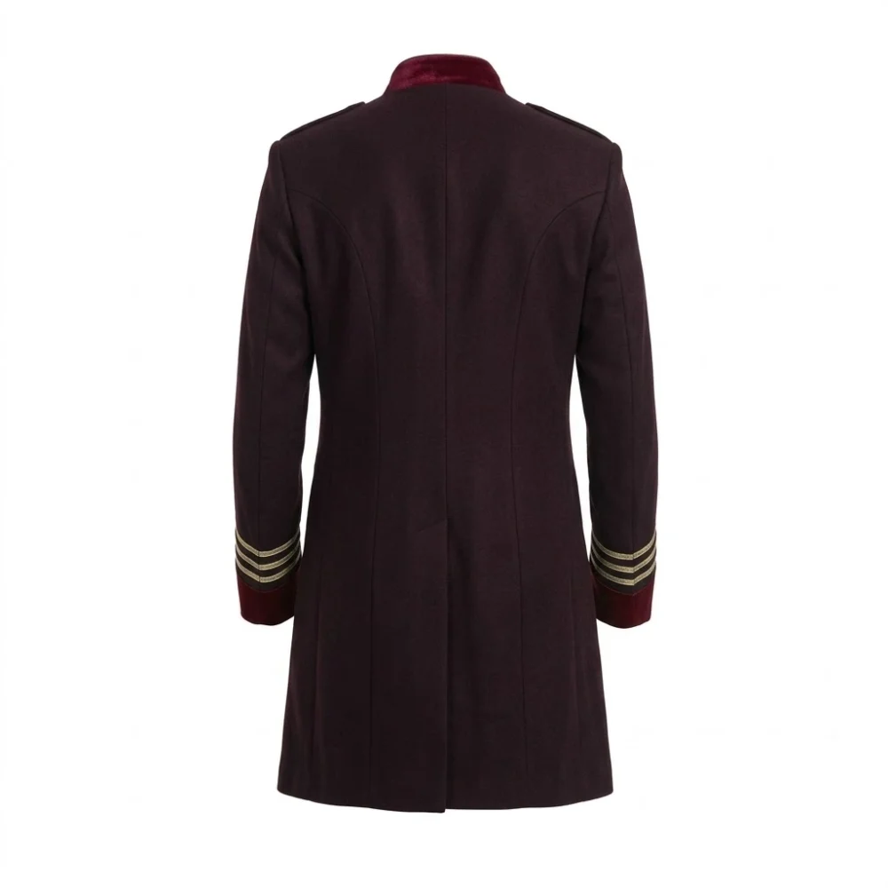 Men Wool Regency Military Frock Coat