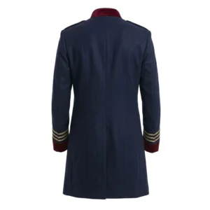 Men Cotton Regency Military Frock Coat