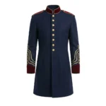 Men Cotton Regency Military Frock Coat