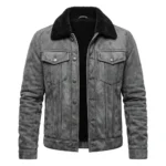 Men’s Grey Winter Trucker Jacket