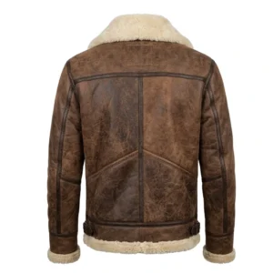 Men’s Brown Fur Lined Bomber Jacket