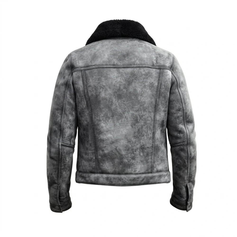 Men’s Grey Winter Trucker Jacket