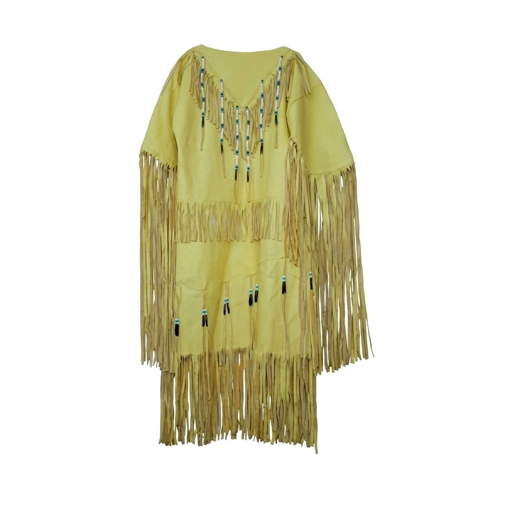Cowhide Leather Fringe Dress