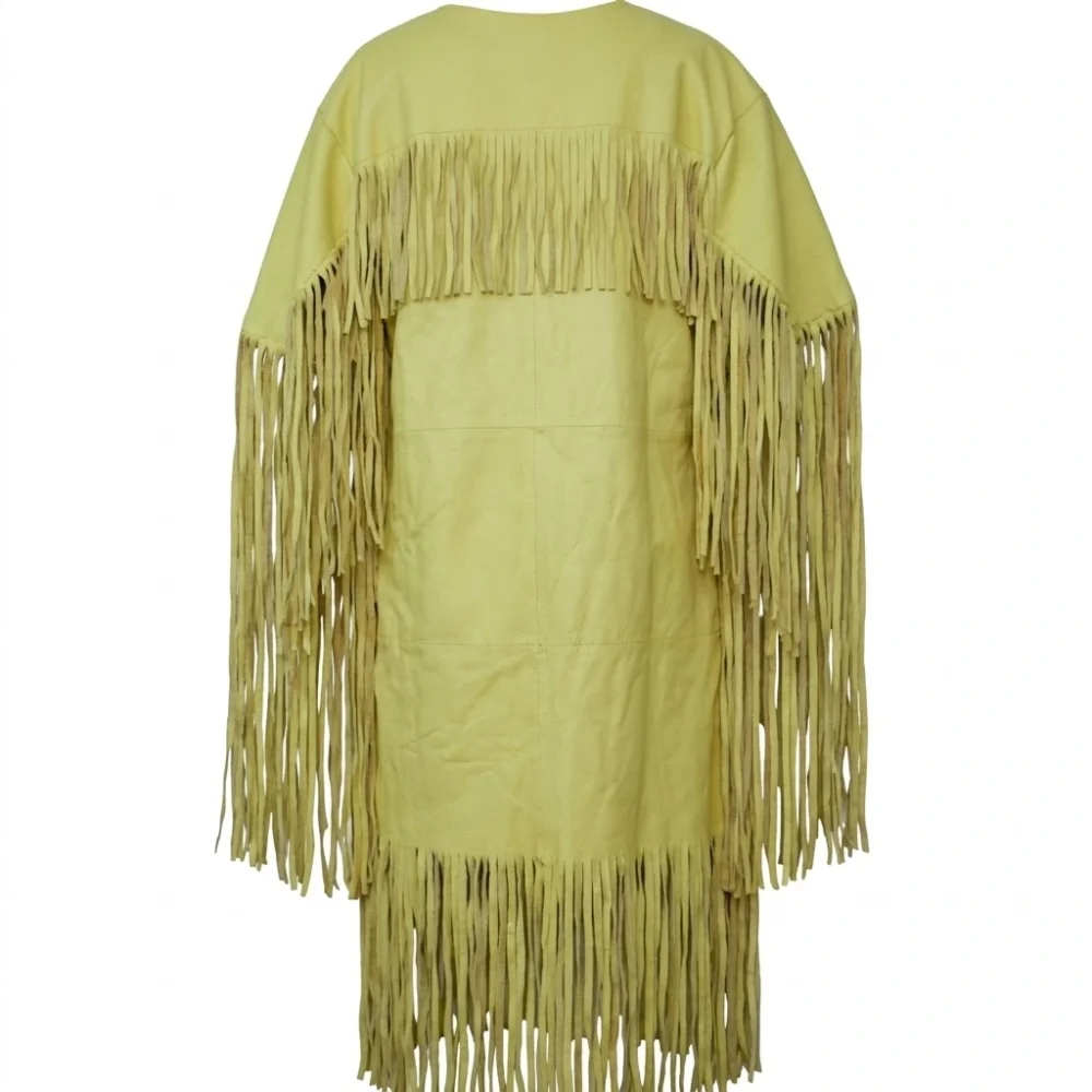 Cowhide Leather Fringe Dress