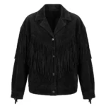 Black Suede Fringe Jacket