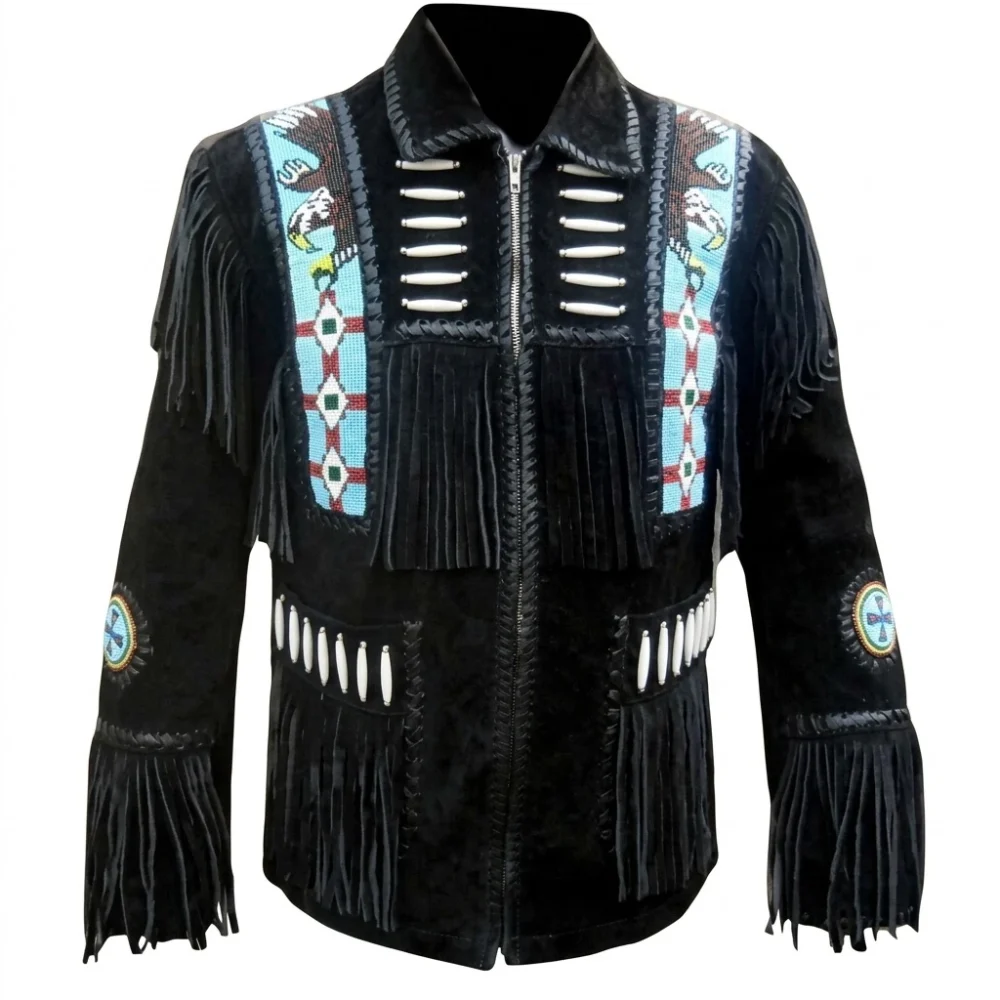 Native American Buckskin Western Jacket