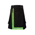 Firefighter Utility Kilt Black Cotton Tactical Work