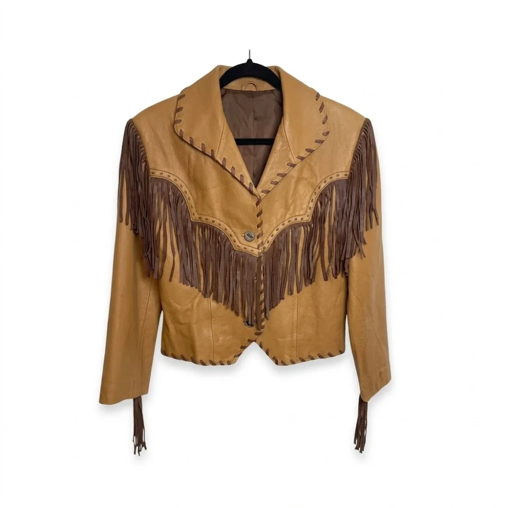 Women’s Western Leather Fringe Jacket