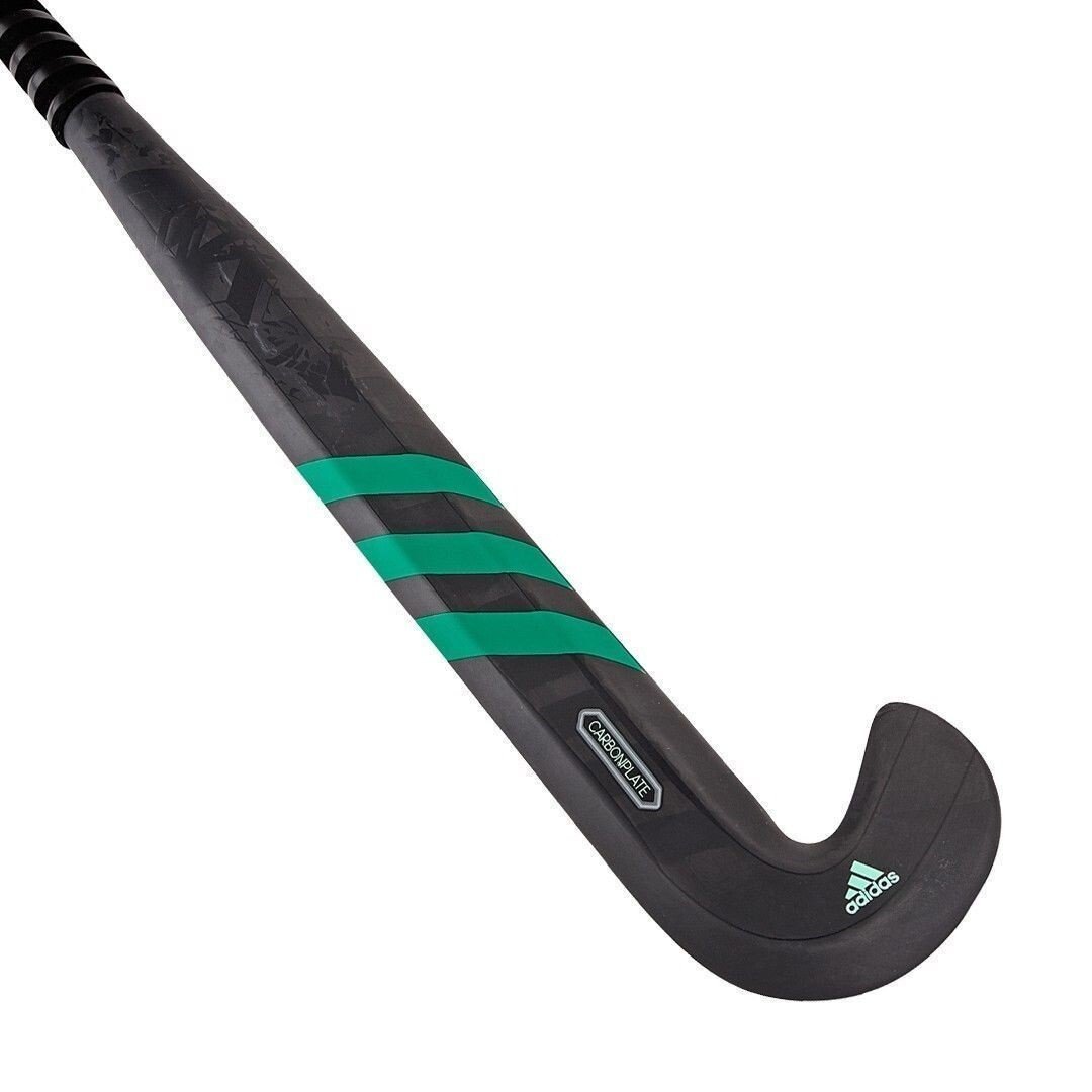 ADIDAS DF24 100% Carbon Field Hockey Stick - Black/Green, High-Performance Field