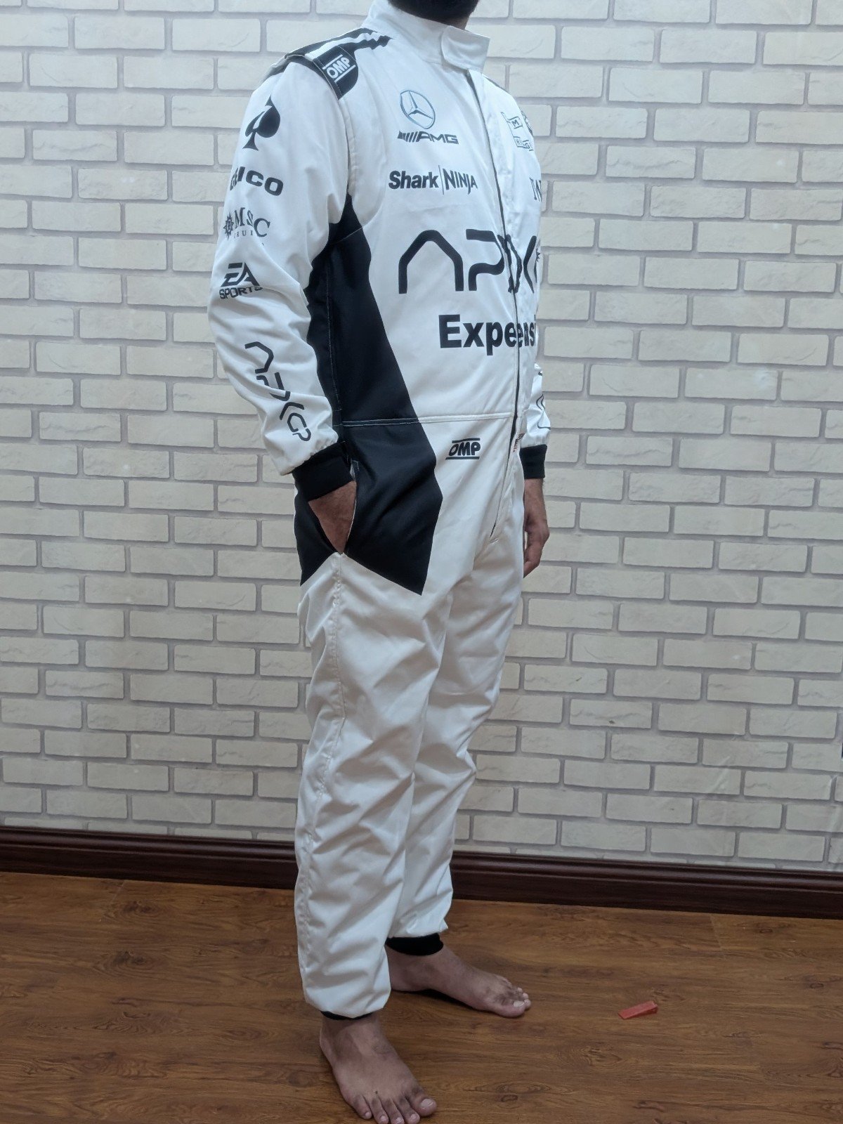 F1 movie white racing coveralls APXGP replica - Brad Pitt race suit costume - Image 6