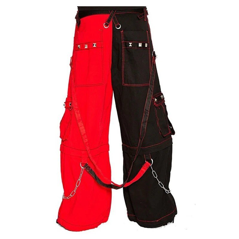 Gothic Convertible Punk Rock Pant Trouser Electro Bondage Rave Cyber Chain Pant - Image 3