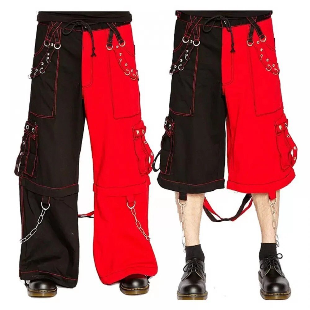 Gothic Convertible Punk Rock Pant Trouser Electro Bondage Rave Cyber Chain Pant - Image 5