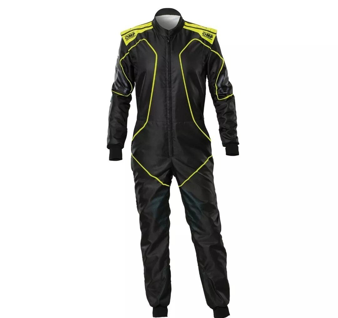 Karting Suit/Go Kart Racing Suits Level 2 CIK/FIA Approved Black/Yellow Style