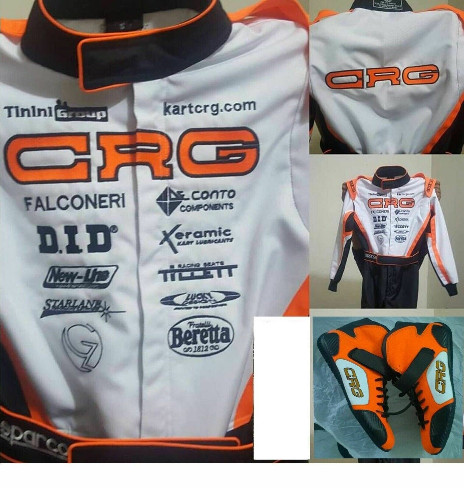 New Men CRG Go Kart Race Suit CIK FIA Level 2 Approved with Shoes
