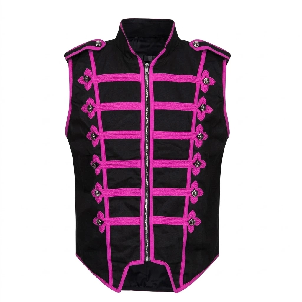 Men’s Gothic Military Drummer Vest