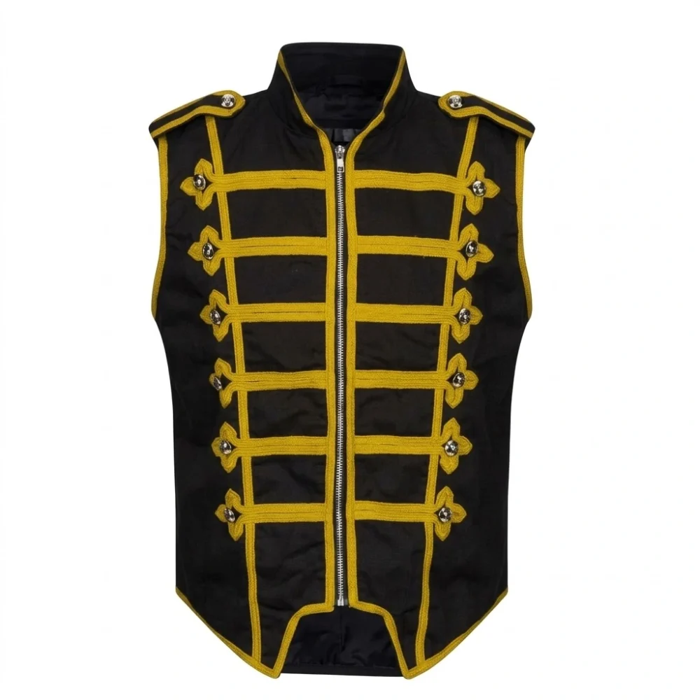 Men’s Gothic Military Drummer Vest