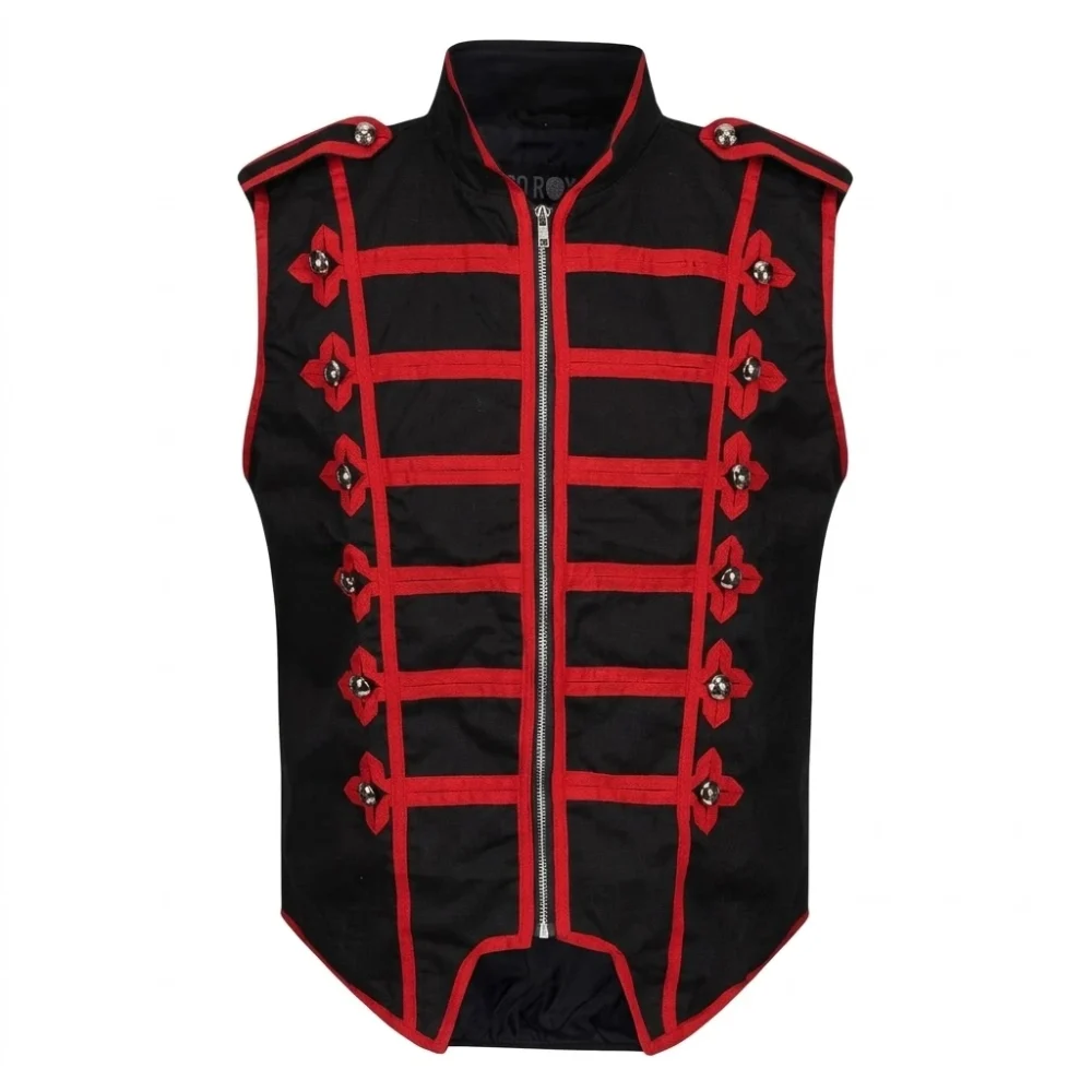 Men’s Gothic Military Drummer Vest