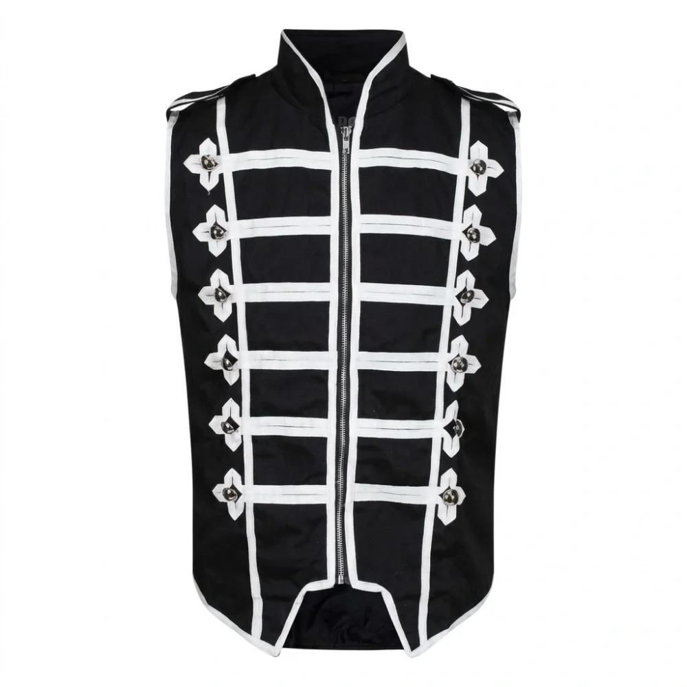 Men’s Gothic Military Drummer Vest