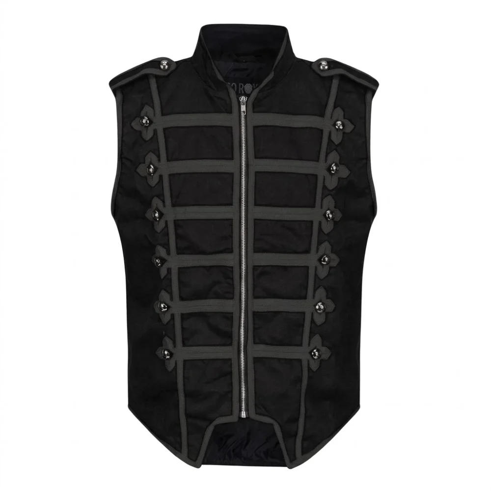 Men’s Gothic Military Drummer Vest Men's Gothic Military Drummer Vest